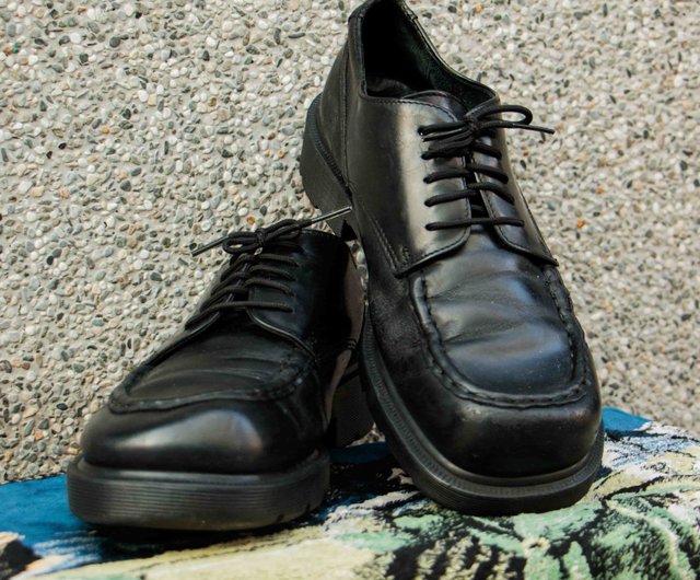 Tsubasa.Y│UK8 Dr.Martens ローカット ブラック L04 黒革靴 英国