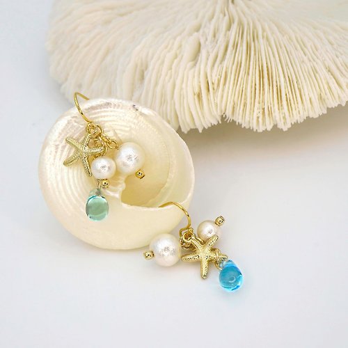 Blossom hand-made 貝兒的海星耳環
