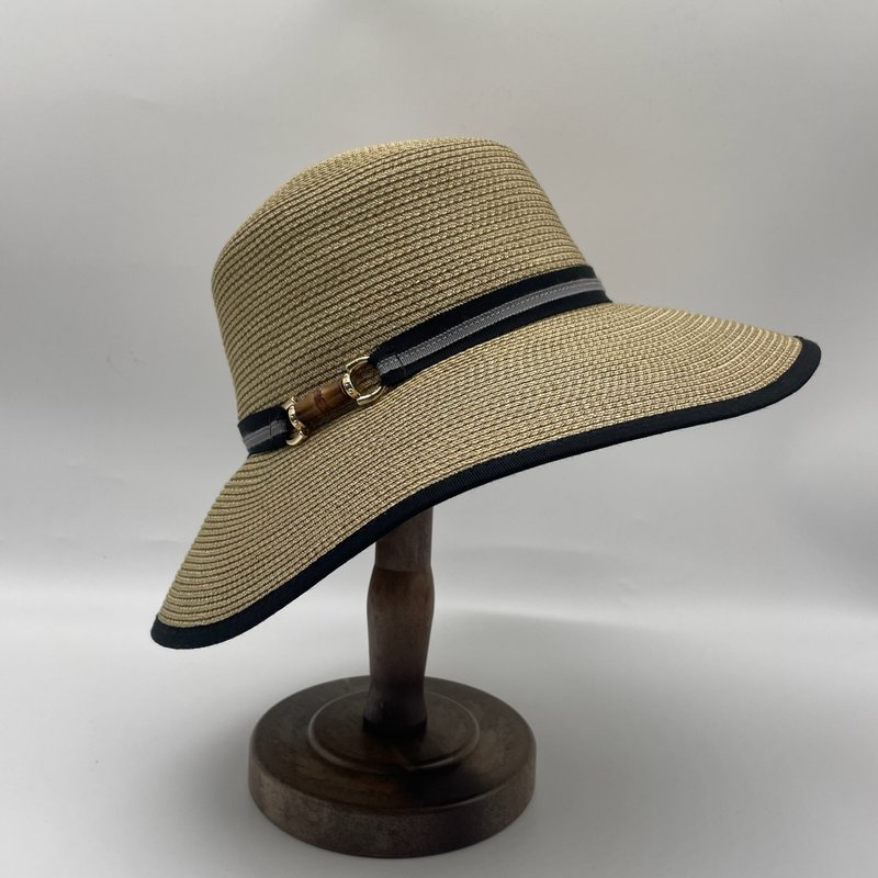 雨中漫步-自然色 - 帽 - 紙 卡其色