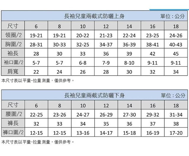 MIT 長袖抗 UV ツーピース水着、男の子と女の子用 - ショップ Moの