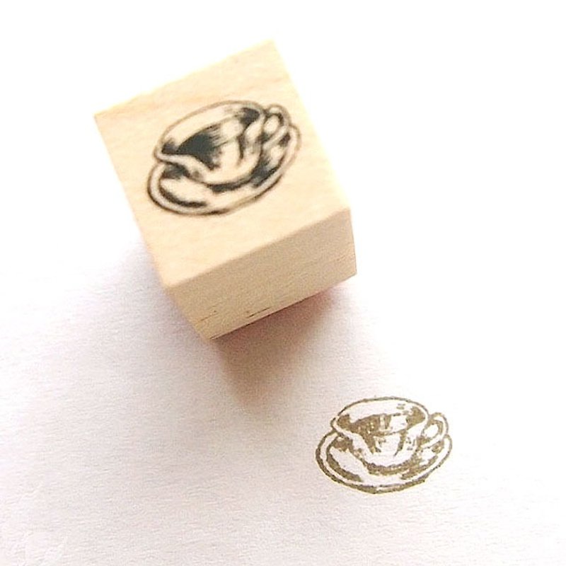 Mini stamp / Coffee cup - ตราปั๊ม/สแตมป์/หมึก - ไม้ 