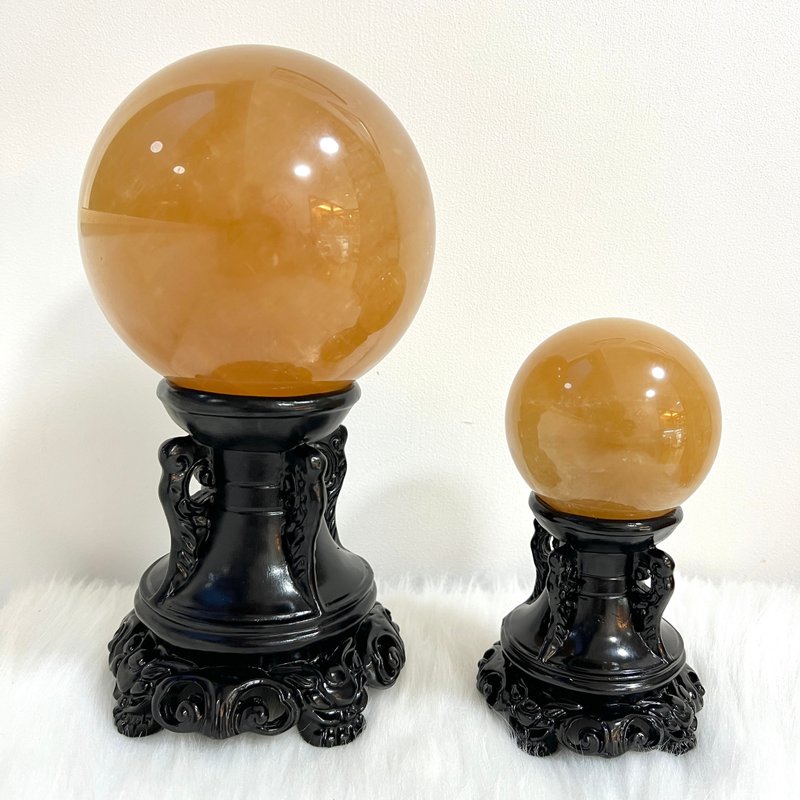 黃方解石球 | 水晶 | 水晶球 | 水晶擺件 - 擺飾/家飾品 - 水晶 黃色
