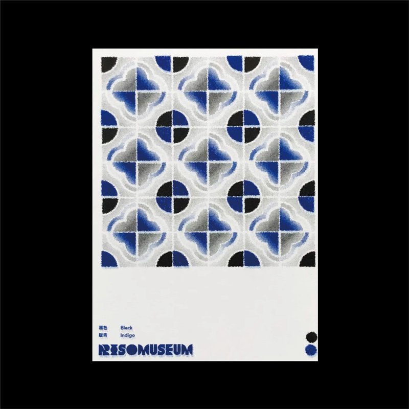 Riso Museum 花磚明信片06 - 卡片/明信片 - 紙 多色