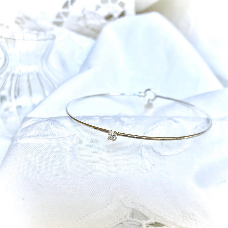 MIH金工首飾 | 希望之星 純銀手環 silver bangle - 手鍊/手環 - 純銀 銀色