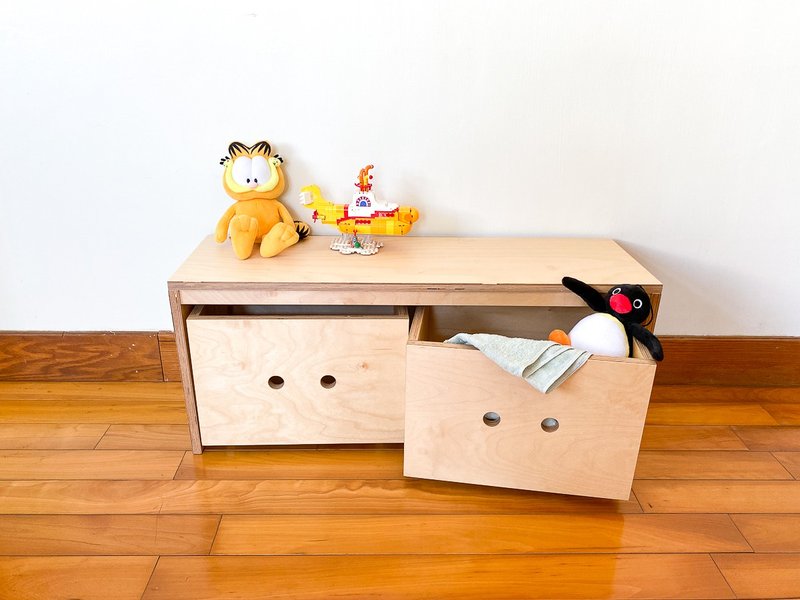 Wooden Island BOKTO || Birch Plywood || Bench Bench Toy Storage Cart Shelf - Storage - Wood 