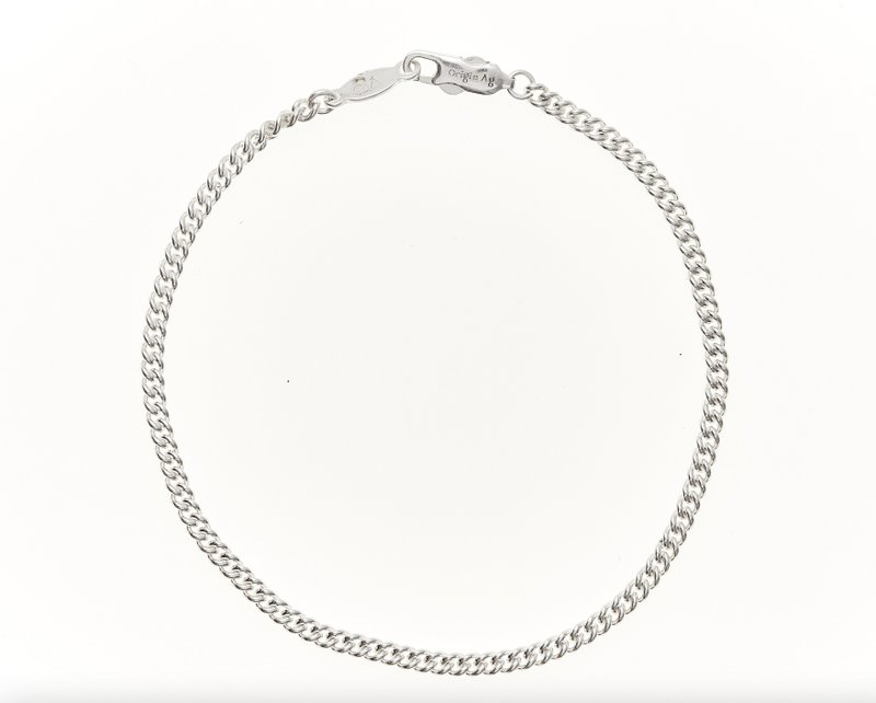 OA CURB CHAIN BRACELET SILVER - Bracelets - Sterling Silver Silver