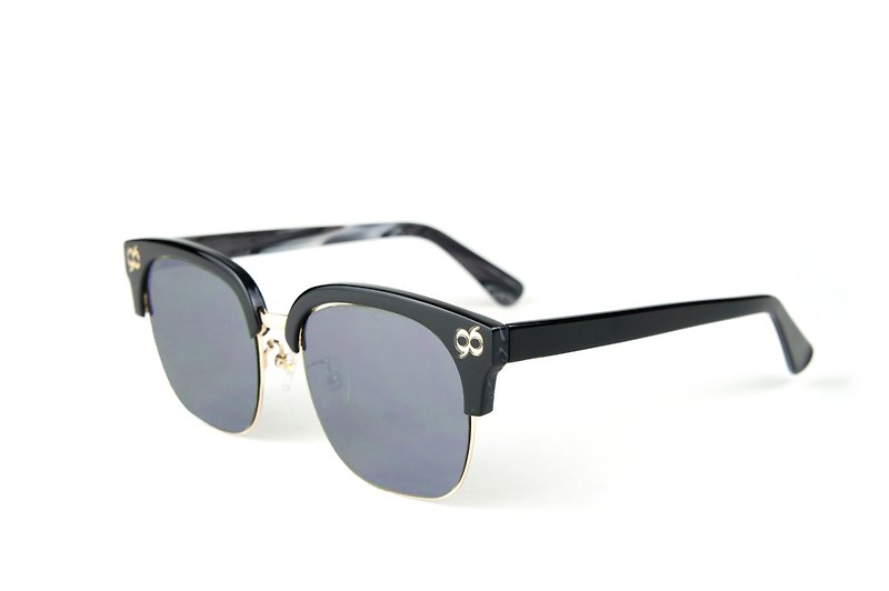 BEING Fashion Sunglasses-Black (Black Restrained) / You can also try on at home, please make an appointment - Glasses & Frames - Other Materials Black