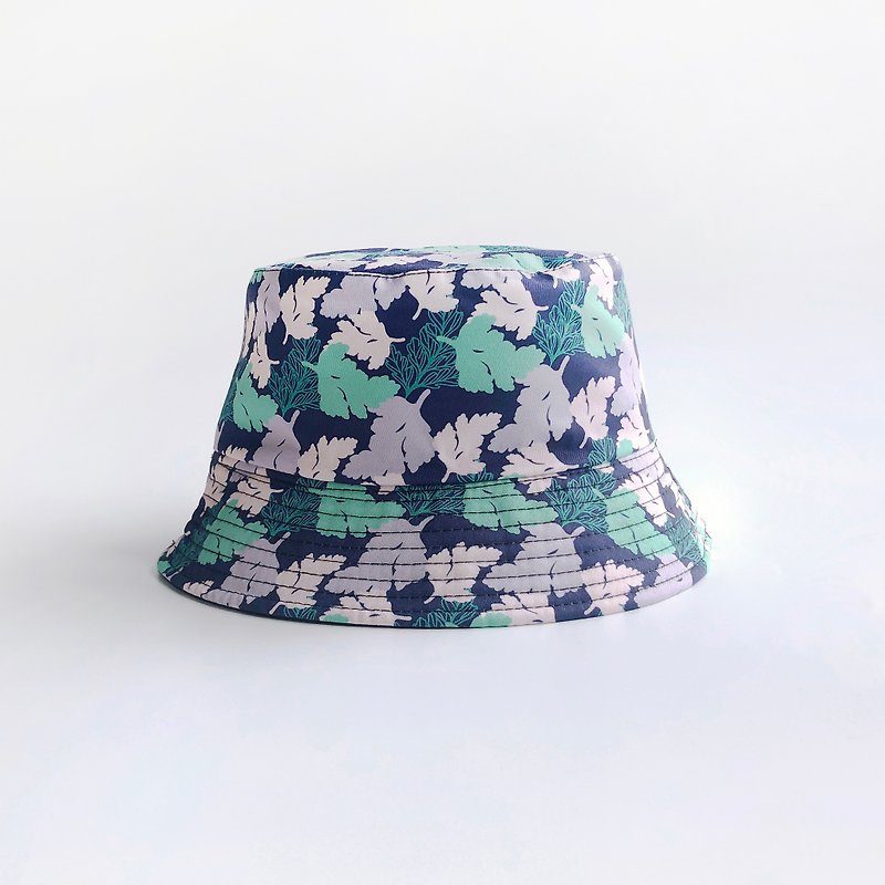 Fern Pattern Bucket Hat-Davallia griffithiana - Hats & Caps - Nylon Black