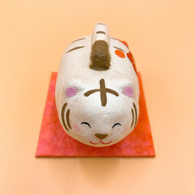 【招福干支】開運干支 生肖虎 緣起物 開運親子虎 R125 - 擺飾/家飾品 - 其他材質 白色