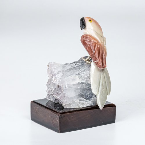 南米ブラジル　水晶　置物　鳥　 インテリア 南米ブラジル 水晶 置物 鳥 インテリア