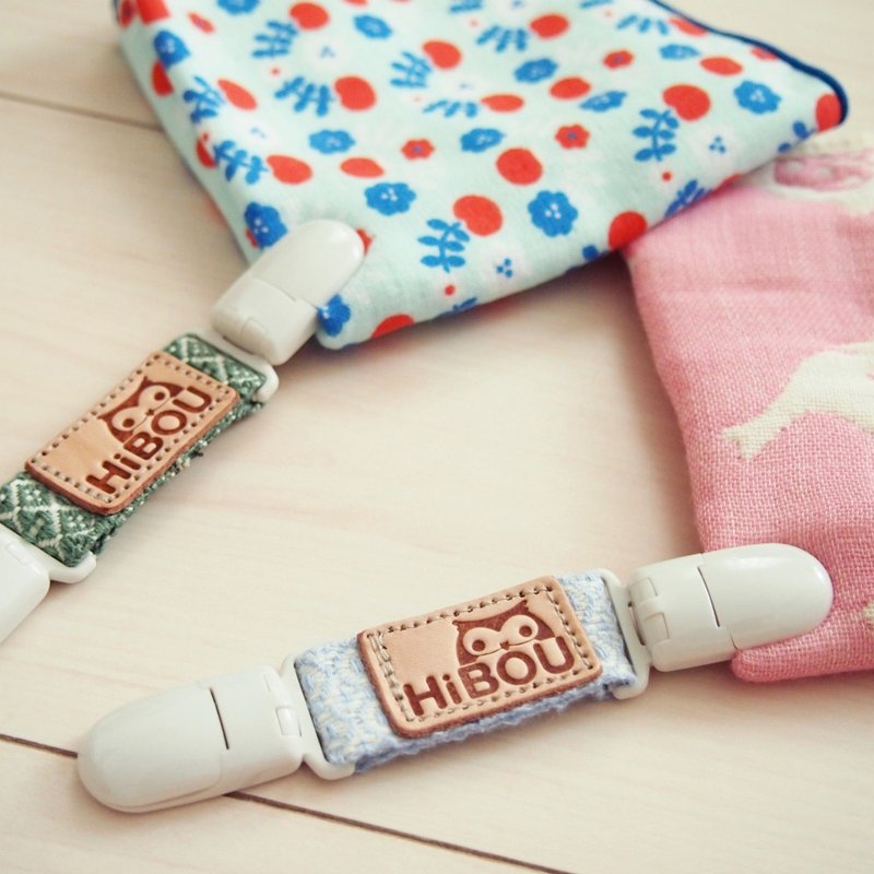 Jacquard Ribbon Universal Handkerchief Short Clip 12.8cm-3 Included_Handkerchief Clip Must-Have (Made in Taiwan) - Omamori - Cotton & Hemp Multicolor