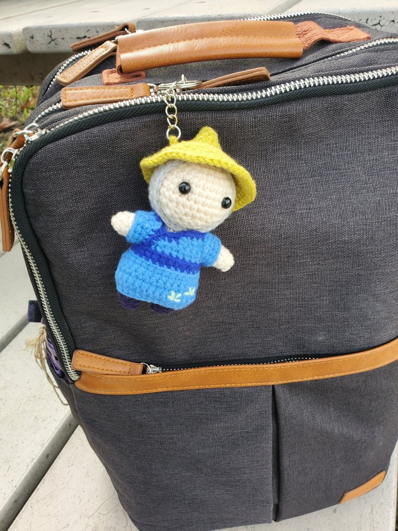 Ancient Style Crochet Doll - Hu Bao Doll Charm with Story Card - พวงกุญแจ - ไฟเบอร์อื่นๆ 
