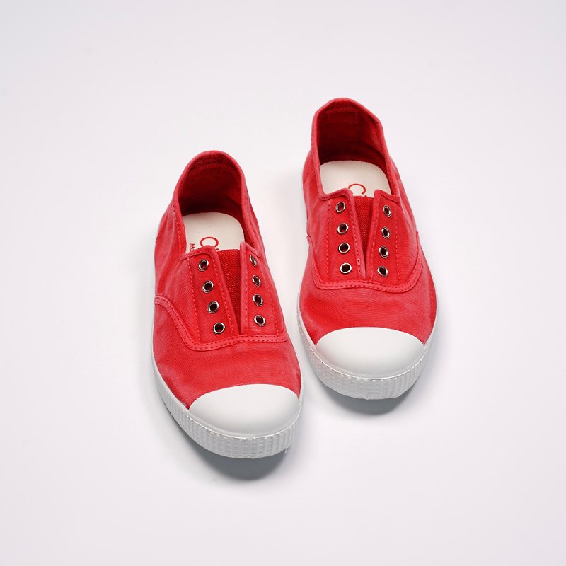 西班牙國民帆布鞋 CIENTA  70777 49 紅色 洗舊布料 大人 - 女休閒鞋/帆布鞋 - 棉．麻 紅色