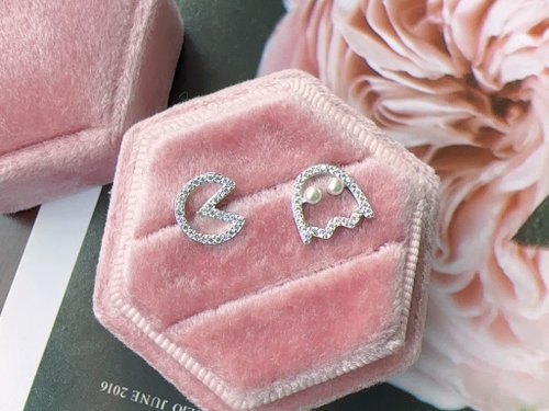 Esme Accessory 天然珍珠 小精靈 純銀耳環 甜美童趣 質感