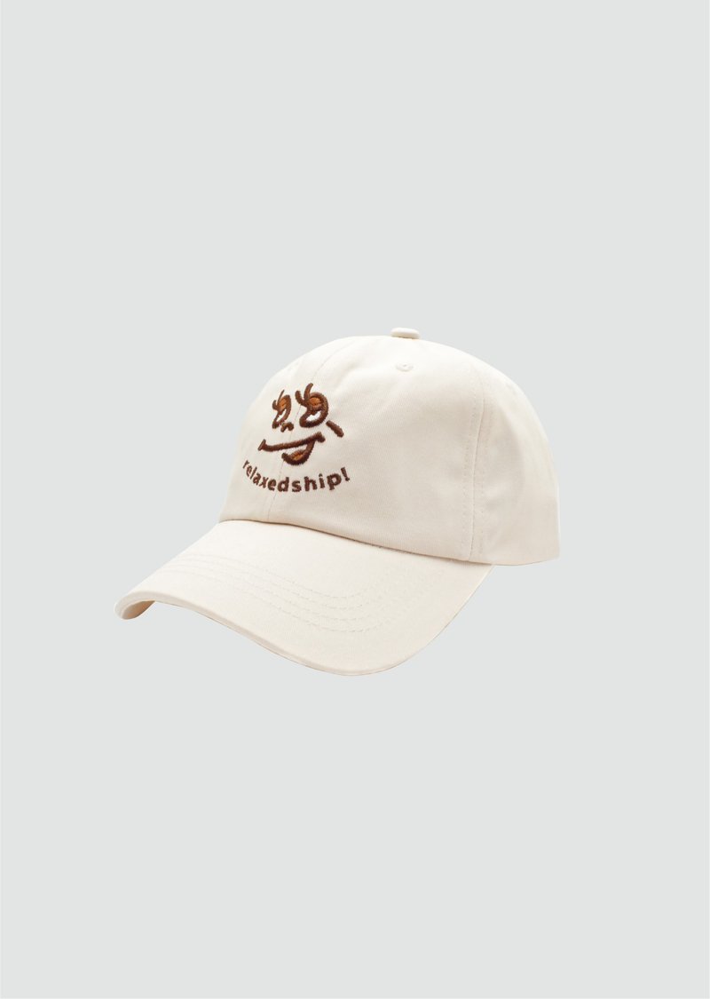 Logo Embroidered Baseball Cap - Beige - Hats & Caps - Cotton & Hemp White