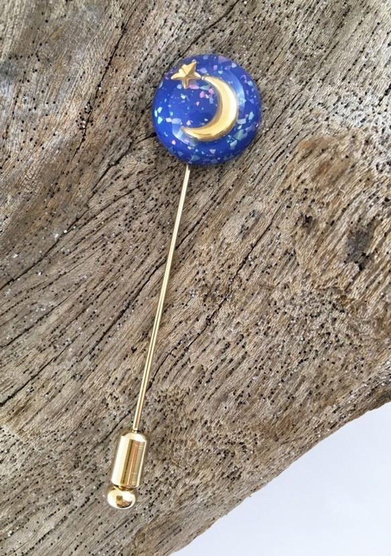 ☆ Crescent moon ☆ French charm ◆ Hatpin - เข็มกลัด - วัสดุอื่นๆ 
