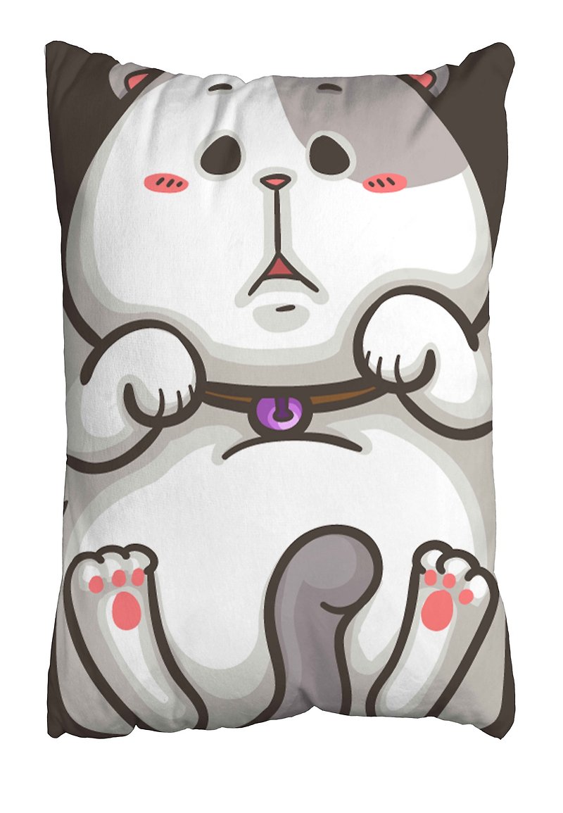 One God Cat Cabbage Series Pillow [Little Cabbage Hug] - Pillows & Cushions - Silk Multicolor