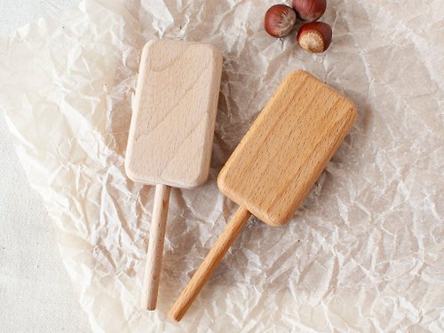 LaconicAndWood Ice cream toy, wooden play food kitchen for kids, pretend chef baker, tea party