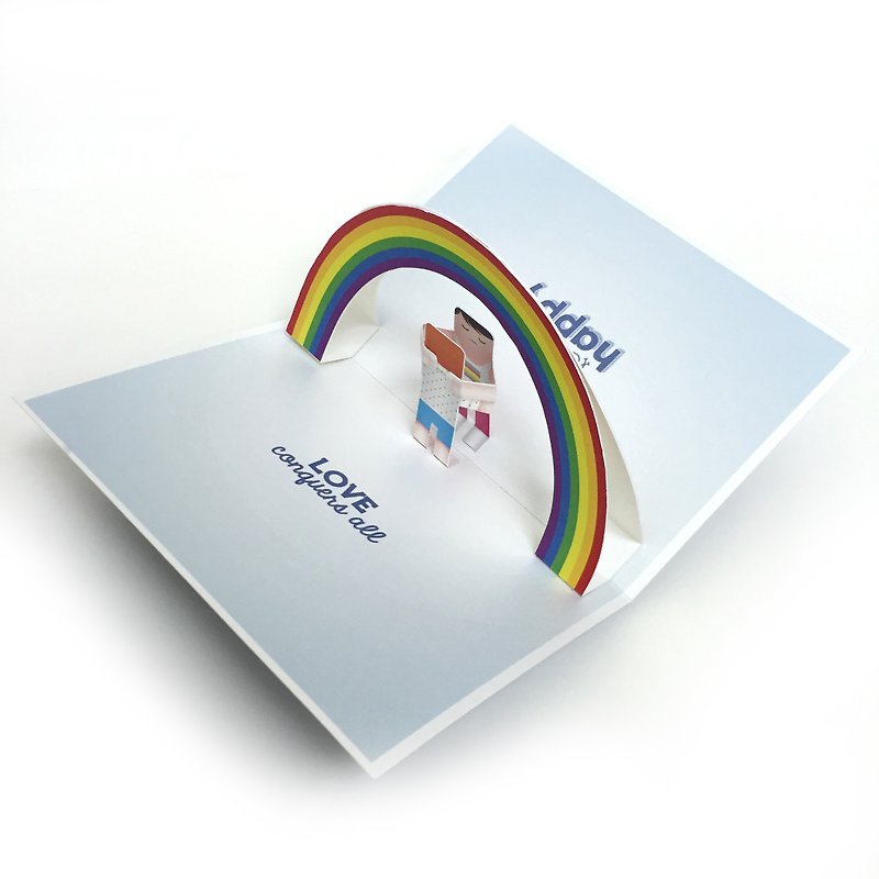 Gay Card | Love Card | Pop Up Card - Cards & Postcards - Paper 
