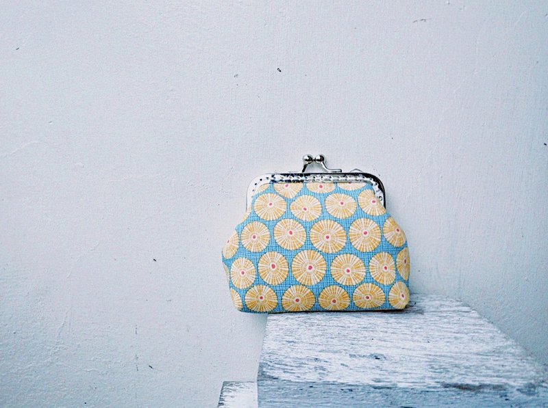 |Sunflower Farm| Square Mouth Gold Coin Purse - กระเป๋าใส่เหรียญ - ผ้าฝ้าย/ผ้าลินิน 
