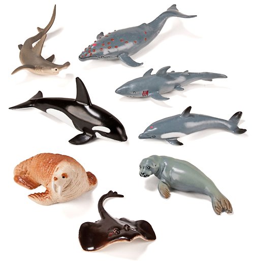 FAWNCRADLE 趣玩鹿® 【西班牙Miniland】動物星球8件組-海洋動物