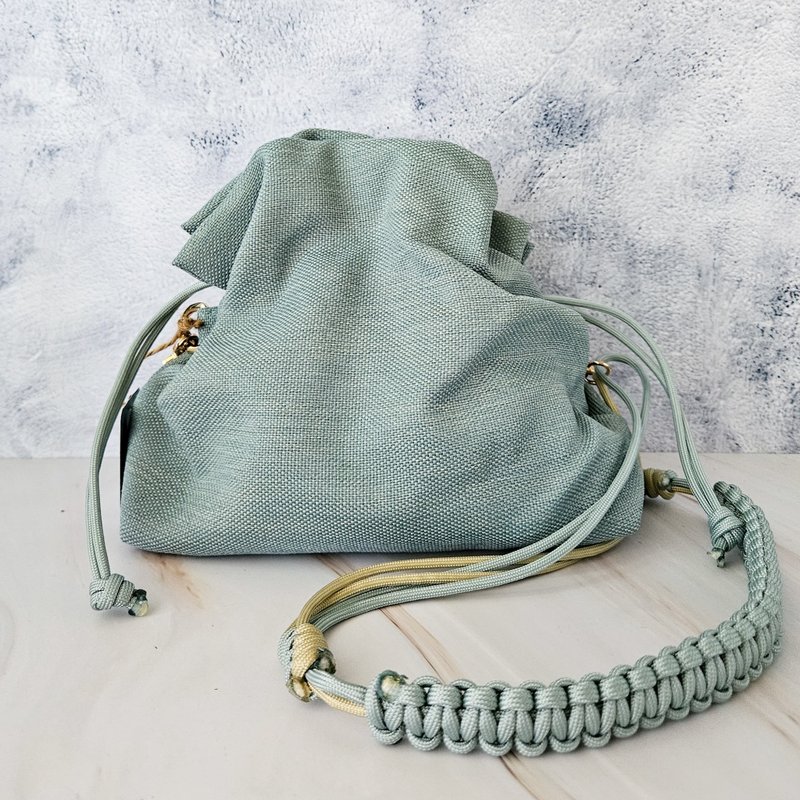 m'pouch large size - retro style Teal - Messenger Bags & Sling Bags - Eco-Friendly Materials Blue