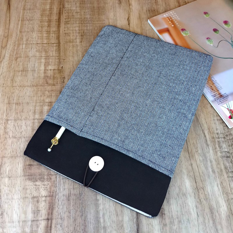 Customized Computer Case, Notebook Case, Computer Case, Tablet Case-Simple Personality (MB-007) - Laptop Bags - Cotton & Hemp Gray