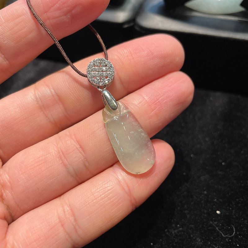 Special sale. Ice-type Fubei jade pendant. Ice white and translucent. Natural Burmese jade. Best choice for birthday gifts. - อื่นๆ - หยก 