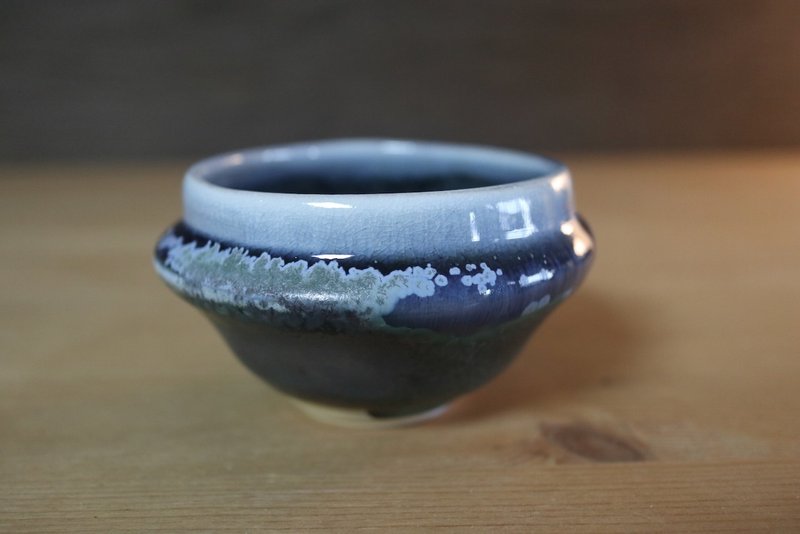 柴燒小花器 - 花瓶/花器 - 瓷 藍色