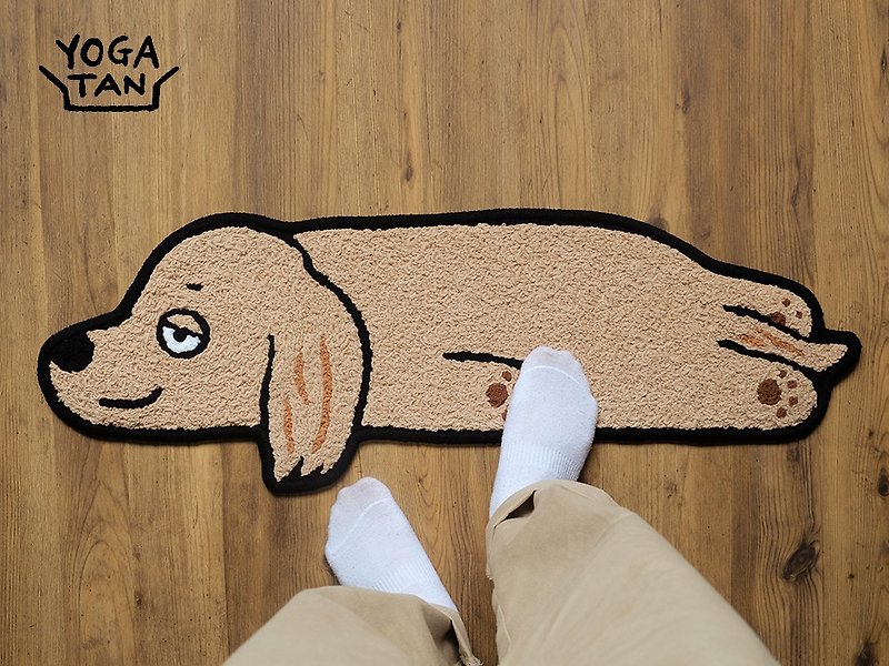 Tan Ajia のペイントされた犬用フロアマット | ダックスフントは怠け者です - 絨毯・カーペット - その他の素材 