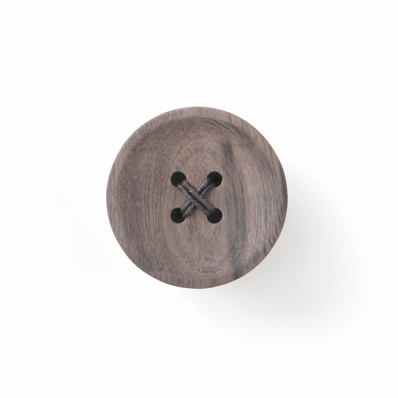 【新品】Pana Objects 胡桃木鈕扣-掛架 - 收納箱/收納用品 - 木頭 咖啡色