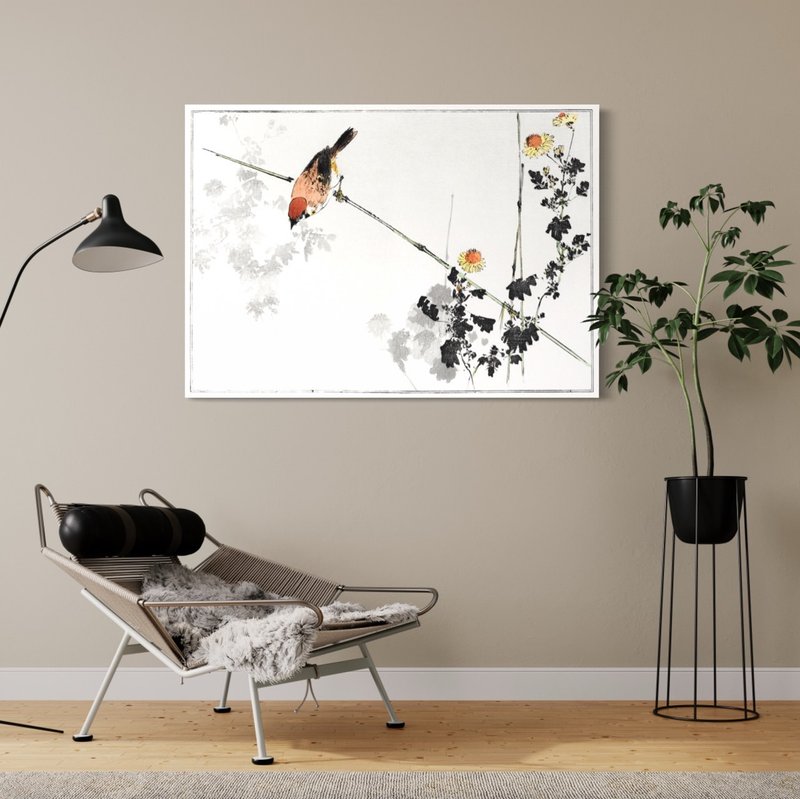 【Japanese flower and bird painting / art wall painting】 Watanabe Shotei - โปสเตอร์ - กระดาษ 