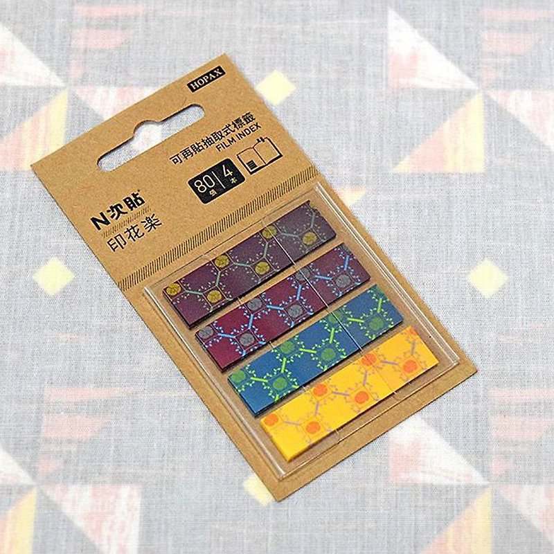 Printing x N times posted removable label / old tile No. 1 - Sticky Notes & Notepads - Plastic 