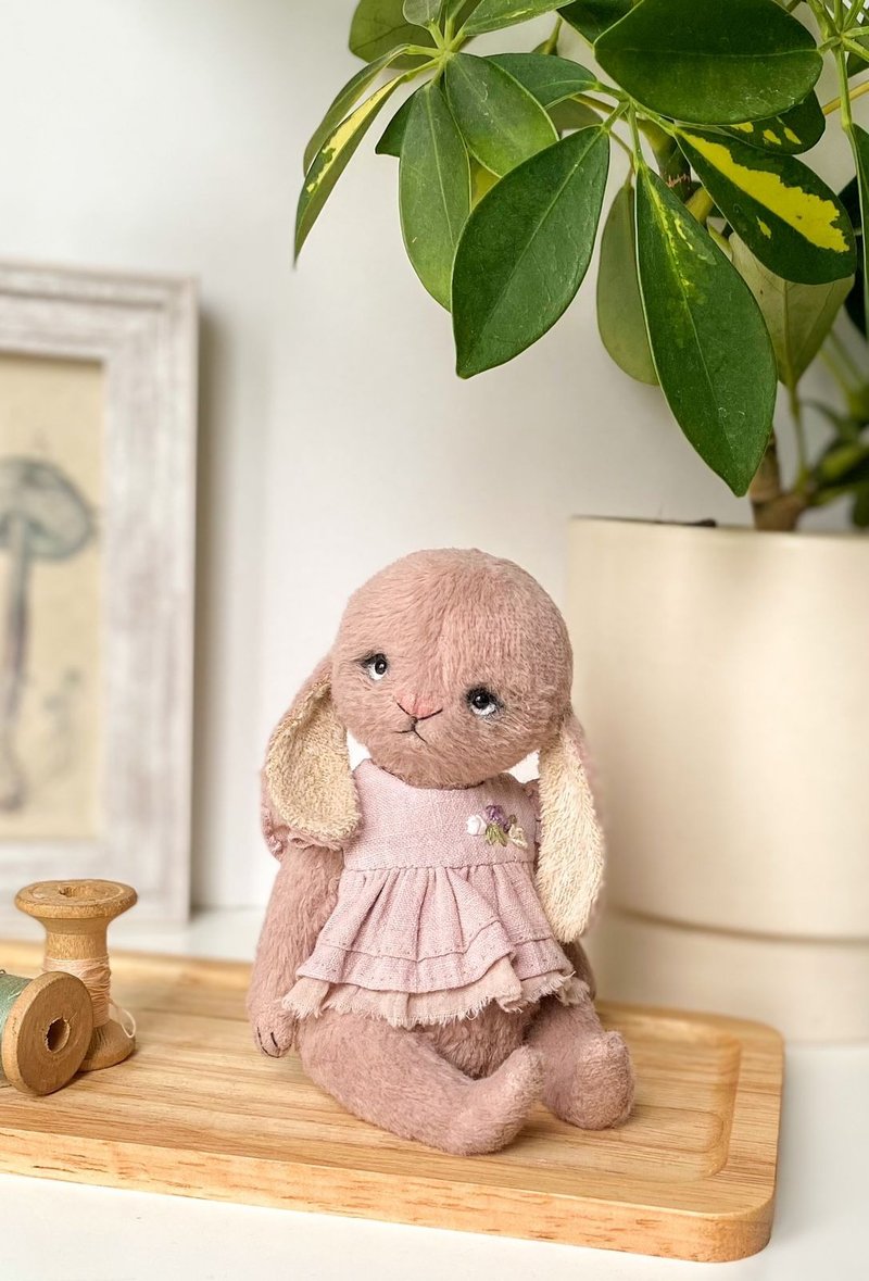 Teddy bunny Mia - Stuffed Dolls & Figurines - Other Materials Pink