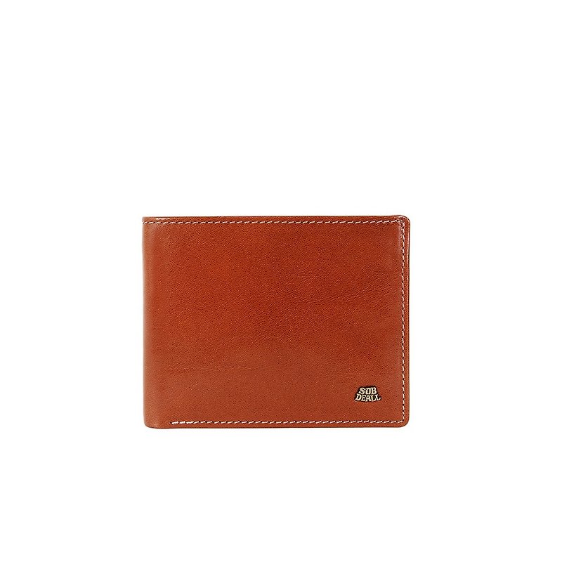 [SOBDEALL] 32nd Anniversary - Genuine leather folio short clip - กระเป๋าสตางค์ - หนังแท้ สีนำ้ตาล