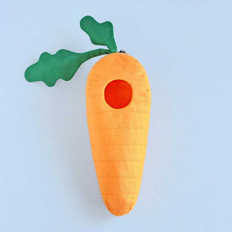 PDF Carrot Pouch for Mini Doll Sewing Pattern - 手工藝教學/工具書 - 其他材質 