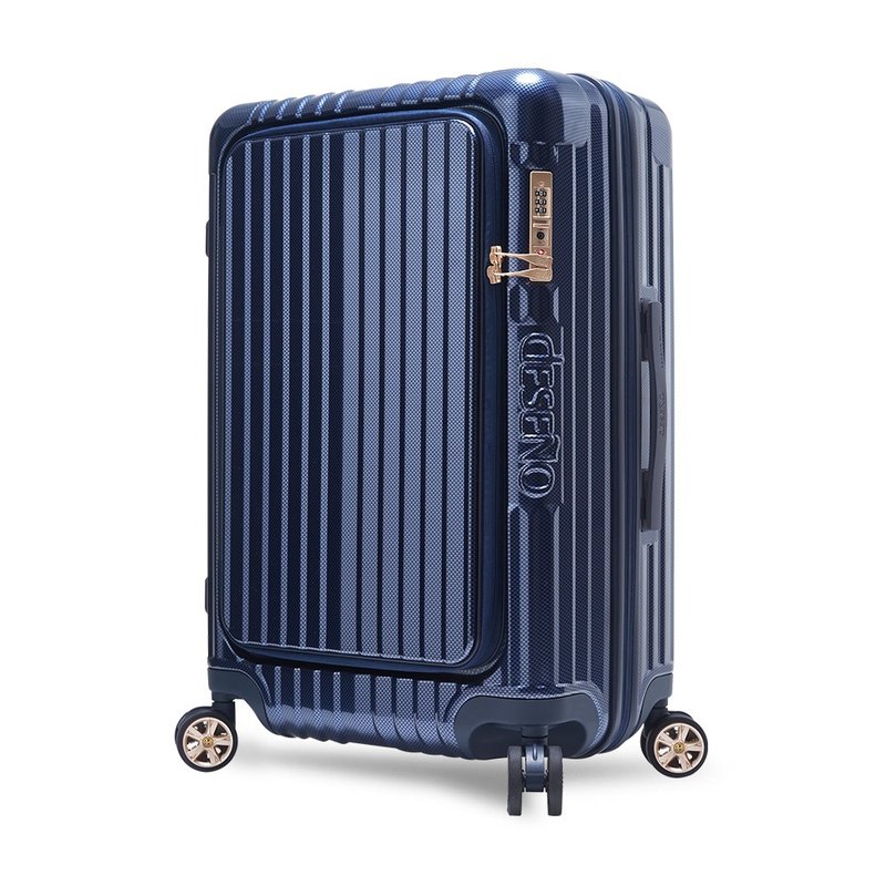 [Deseno] Monarch Legend V 29-inch front-opening zipper suitcase-Night Sky Blue - กระเป๋าเดินทาง/ผ้าคลุม - วัสดุอื่นๆ สีน้ำเงิน