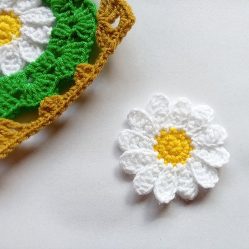 Crochet Daisy Flower PDF Pattern - PDF Download - 其他數位商品 - 其他材質 