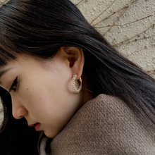 【金辰きんしん】ビーズフープピアス | 日本製ビーズ / 14Kゴールド