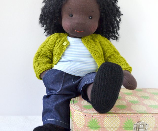 Black store waldorf doll