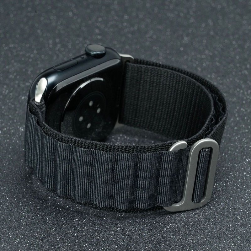 Torrii Apple Watch Strap SOLAR Nylon Series 42/44/45/49mm - Black - สายนาฬิกา - ไนลอน สีดำ