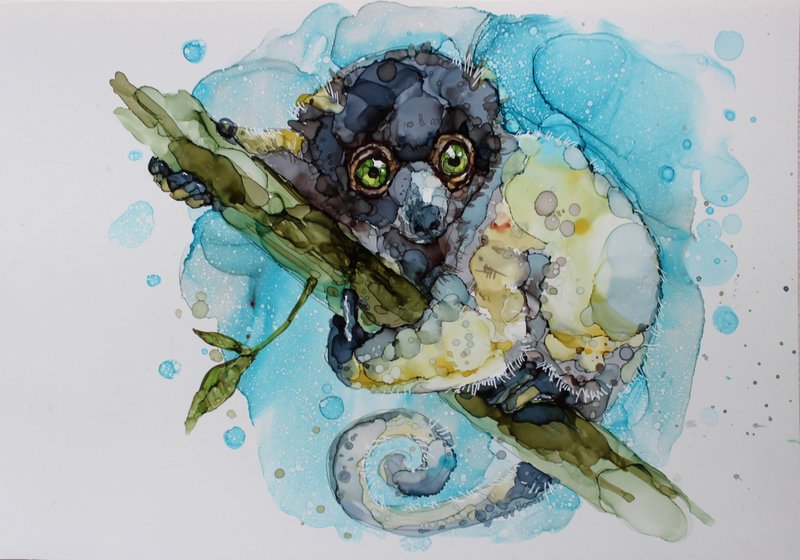 Drawing set for children's room baby animals baby animals manual work 21*30cm - ตกแต่งผนัง - วัสดุอื่นๆ หลากหลายสี