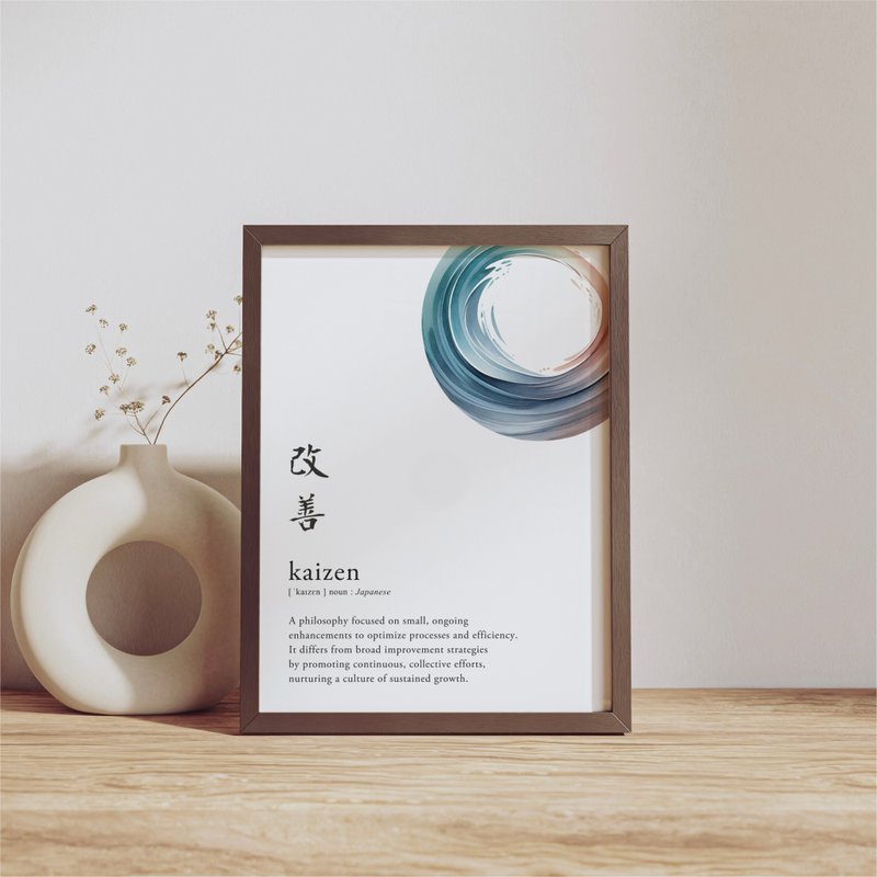 Kaizen Definition Digital Printable Wall Art - Japanese Business Language - 其他數位設計 - 其他材質 