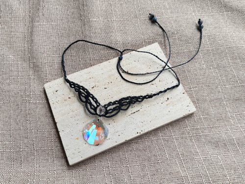 Flower Secret 230634 Macrame Swarovski 編織 頸鍊