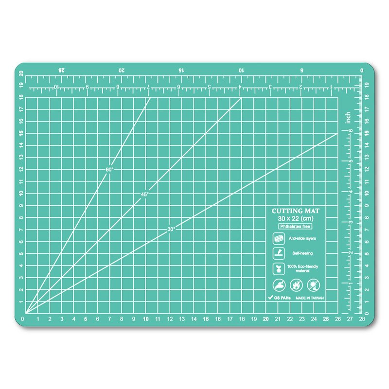 A4 light green custom environmentally friendly cutting pad student desk mat office stationery school office design gift gift - Other - Plastic Green
