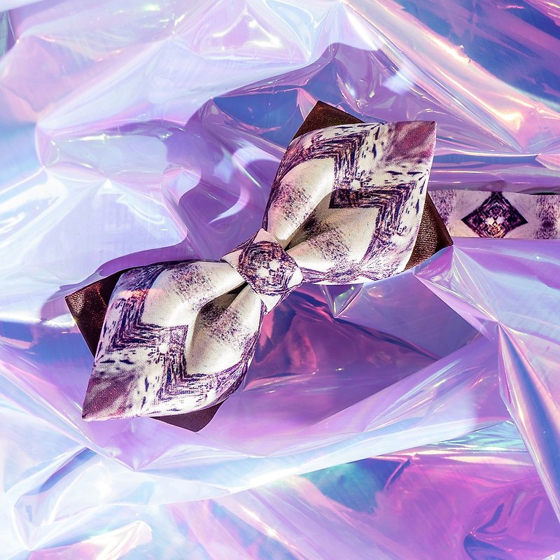紫色藍寶石領呔 Bow Tie - 領結/領巾 - 其他人造纖維 