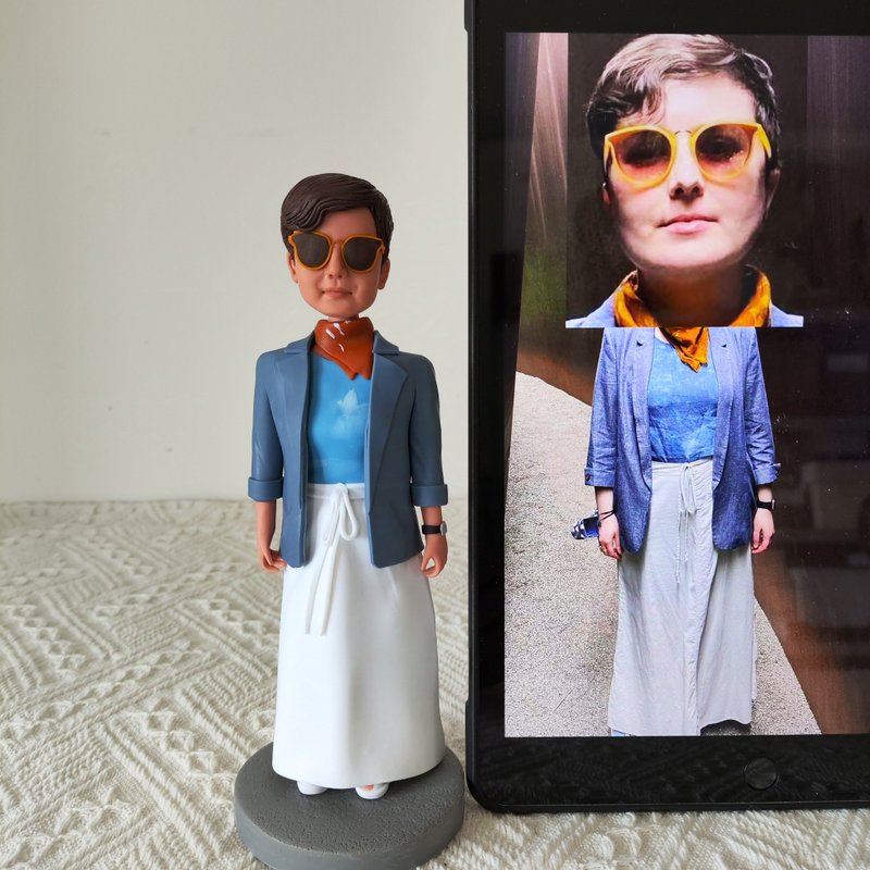客制化人物公仔 人偶 3D人像畫 似顏繪 肖像 定制 生日 紀念 禮物 - 公仔/玩偶 - 黏土 多色