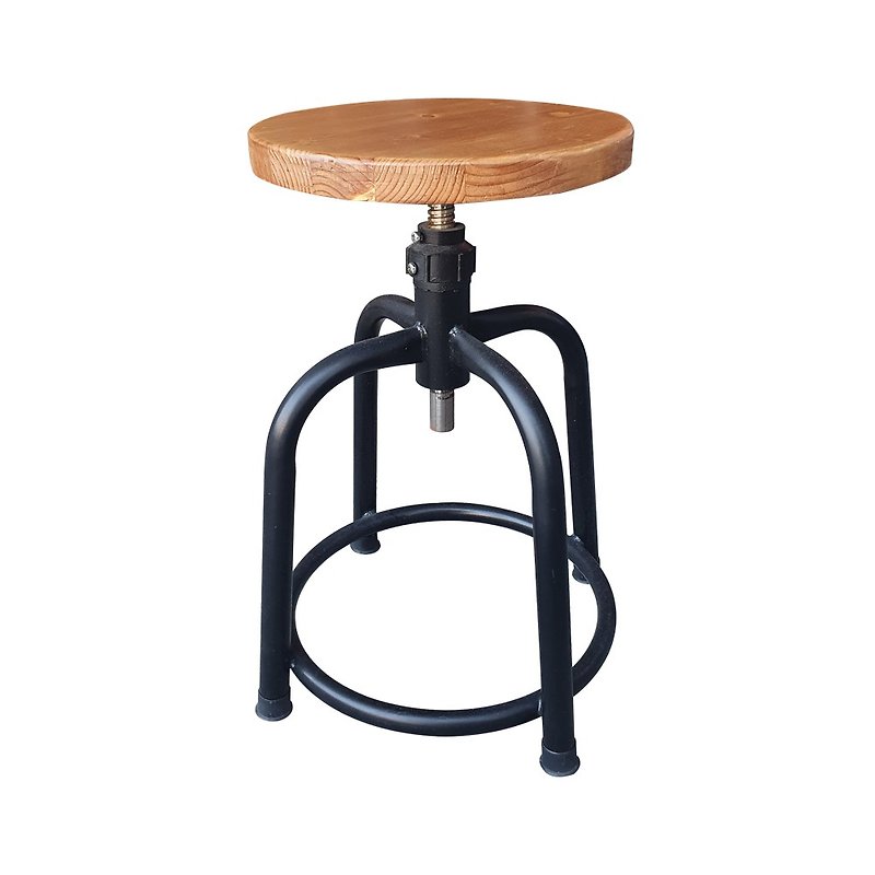Customized LOFT industrial style old Aida swivel chair stool Nakajima chair CU098-S low board - เฟอร์นิเจอร์อื่น ๆ - โลหะ สีนำ้ตาล