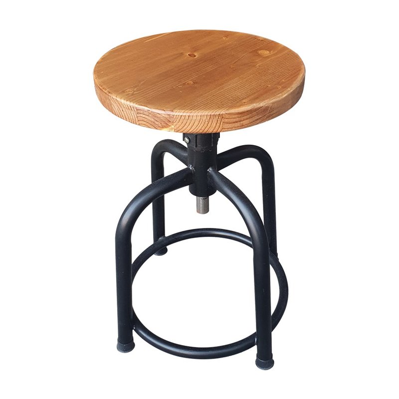 訂製品 LOFT 工業風 做舊 艾達旋轉椅 椅凳 中島椅 CU098-S 矮板 - 其他家具 - 其他金屬 咖啡色