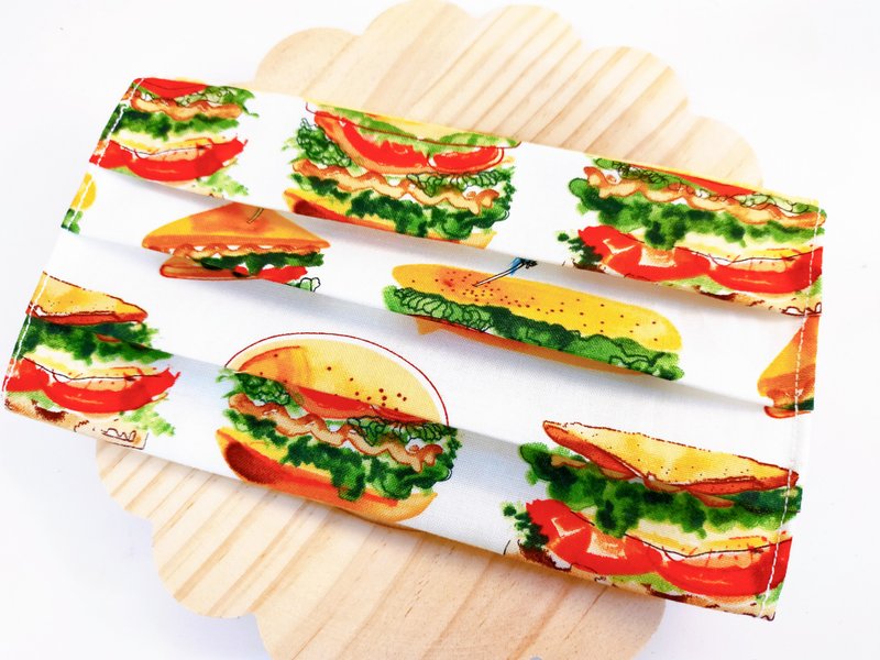 バーガーサンドイッチマスクカバー、布製マスク - マスク・コスプレマスク - コットン・麻 